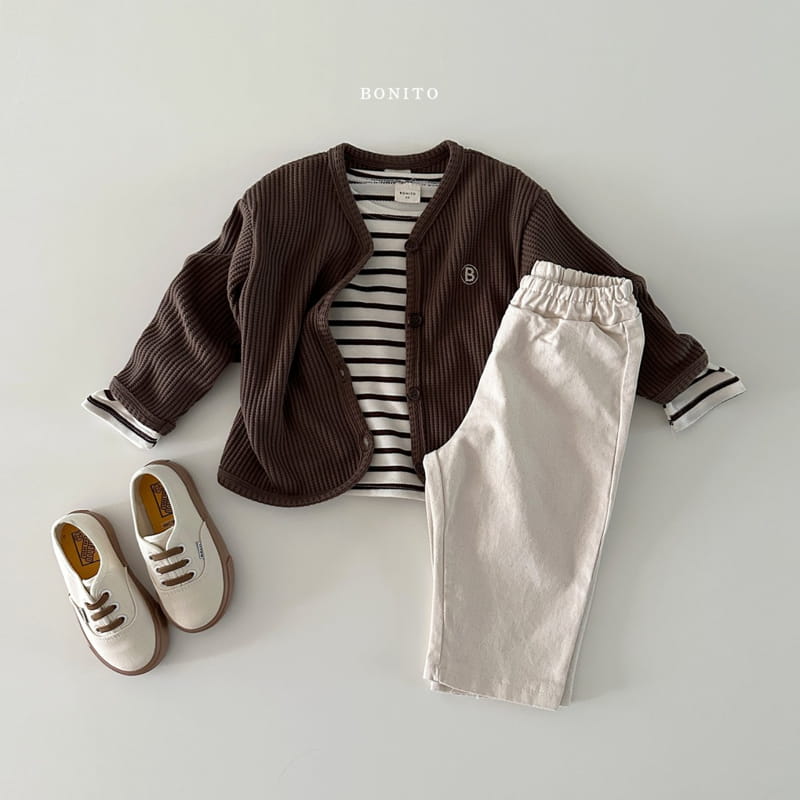 Bonito - Korean Baby Fashion - #onlinebabyshop - B Waffle Cardigan - 11