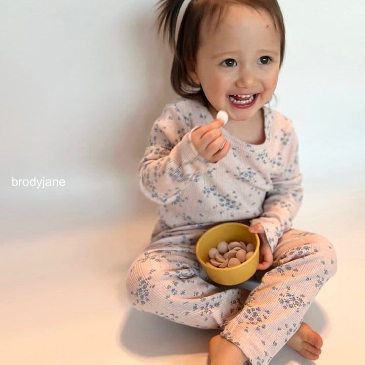 Brody Jane - Korean Children Fashion - #childofig - Blue Rose Eyelet Pajama - 12