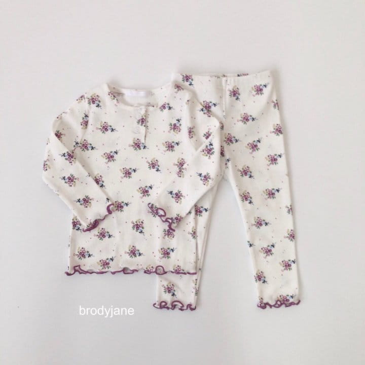 Brody Jane - Korean Children Fashion - #kidsshorts - Bouquet Frill Pajama