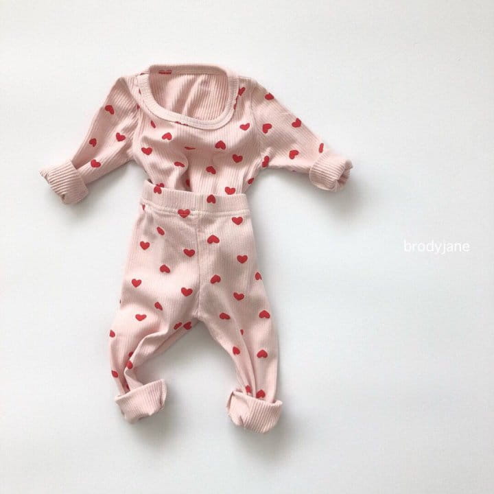 Brody Jane - Korean Children Fashion - #minifashionista - Heart Rib Pajama - 3