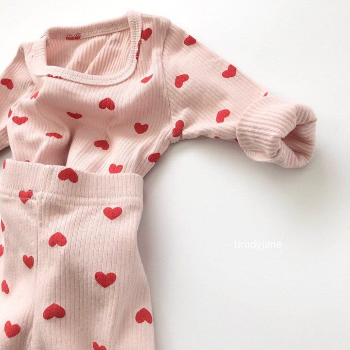 Brody Jane - Korean Children Fashion - #minifashionista - Heart Rib Pajama - 4