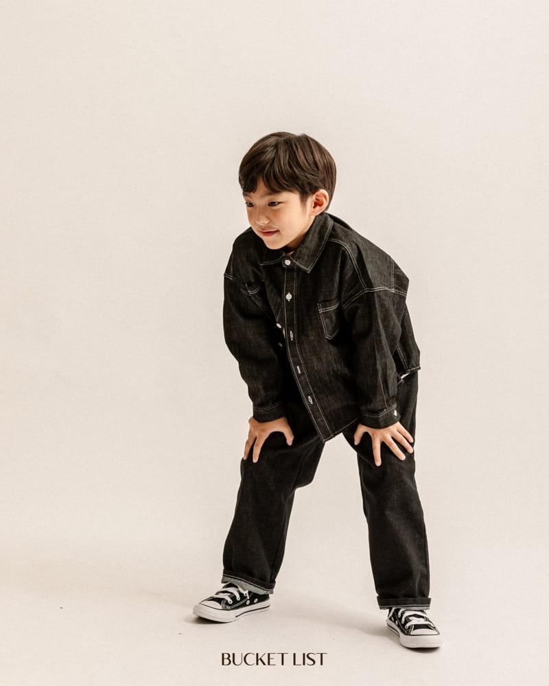 Bucket List - Korean Children Fashion - #Kfashion4kids - Stitch Jeans - 11