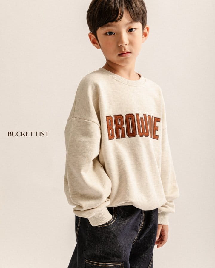 Bucket List - Korean Children Fashion - #Kfashion4kids - Brownie Sweatshirt - 7