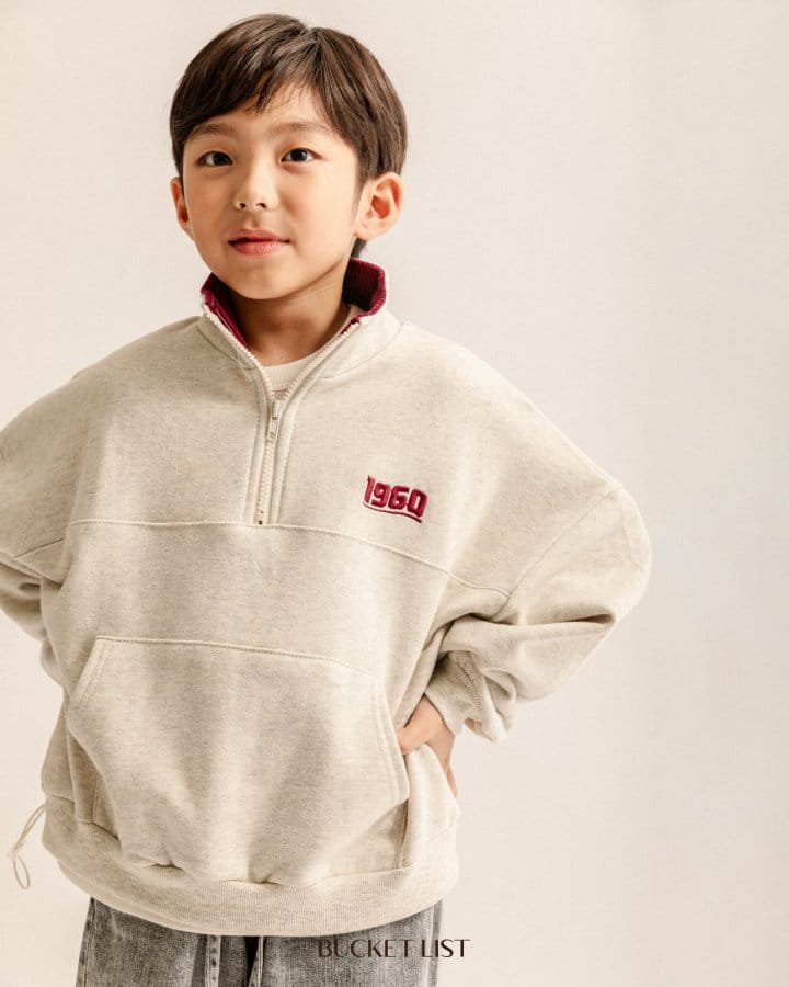 Bucket List - Korean Children Fashion - #Kfashion4kids - 1960 Half Zip-up