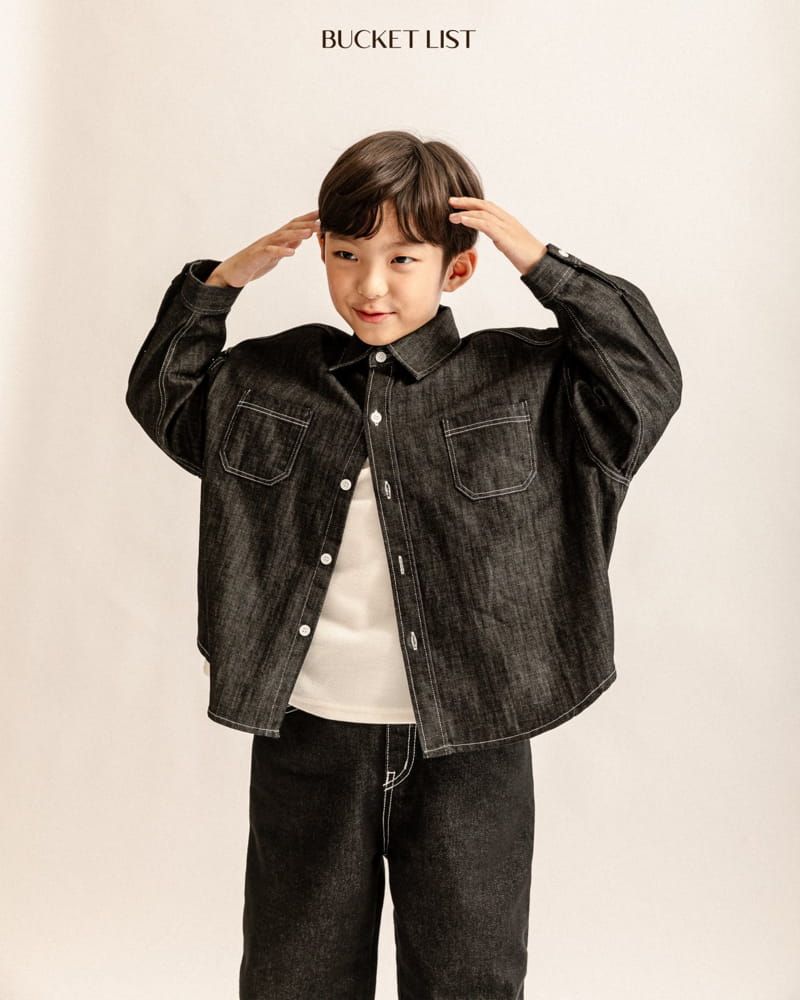 Bucket List - Korean Children Fashion - #kidsshorts - Stitch Jeans - 8