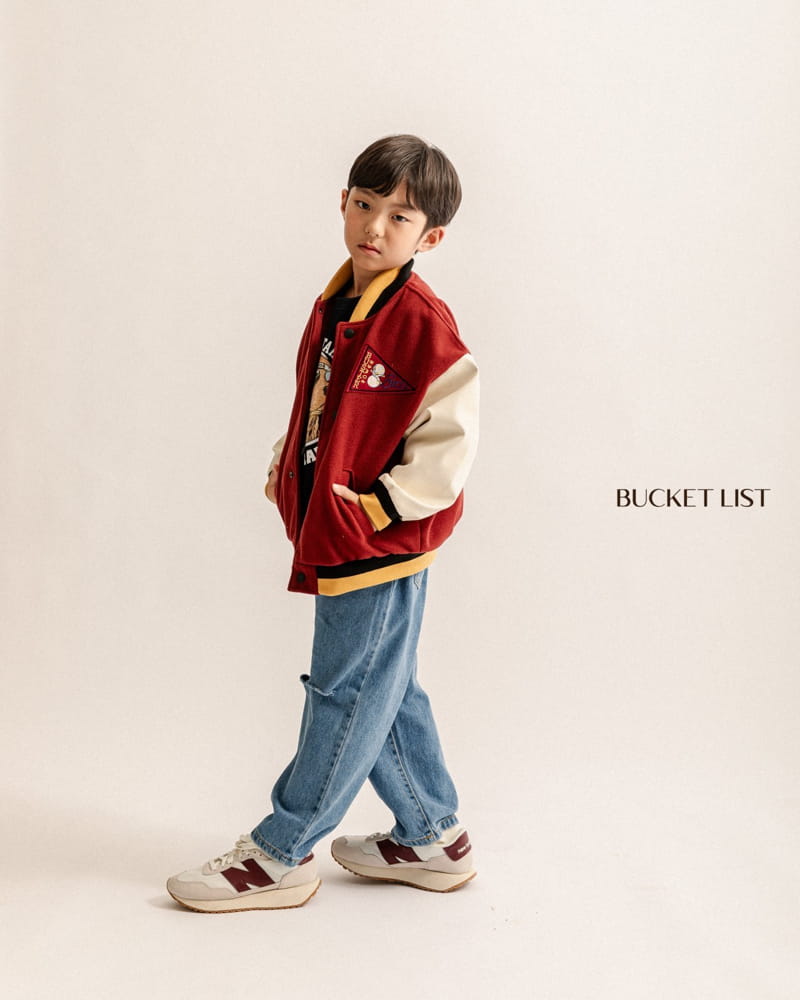 Bucket List - Korean Children Fashion - #kidzfashiontrend - Campus Jumper - 3