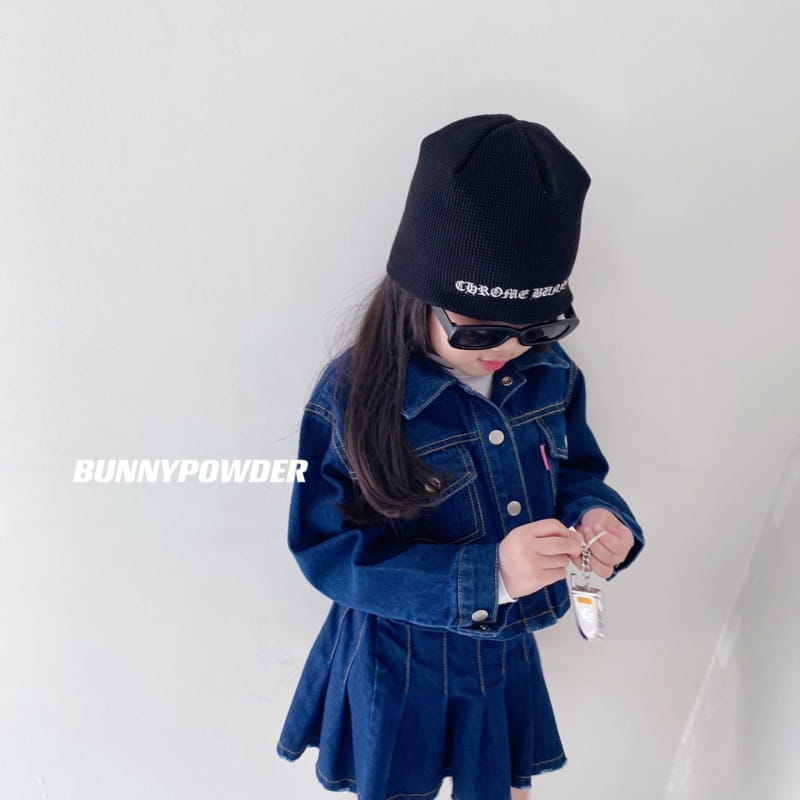 Bunny Powder - Korean Children Fashion - #designkidswear - Crop Denim Jacket - 7