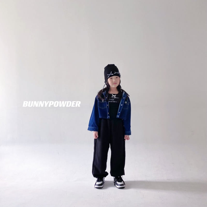 Bunny Powder - Korean Children Fashion - #kidsstore - Crop Denim Jacket - 11