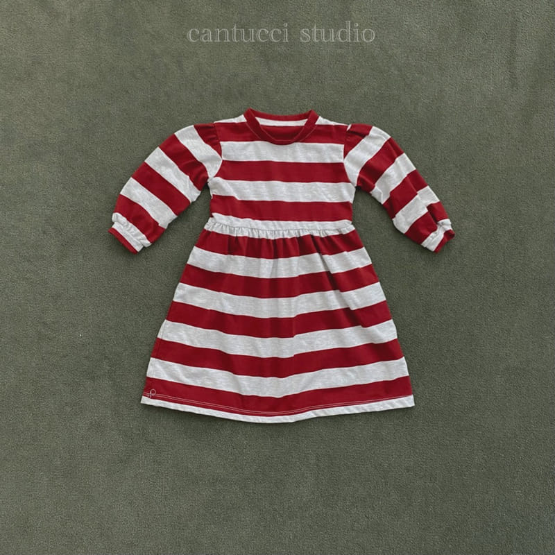 Cantucci Studio - Korean Children Fashion - #littlefashionista - Bboddo Stripes One-piece - 3