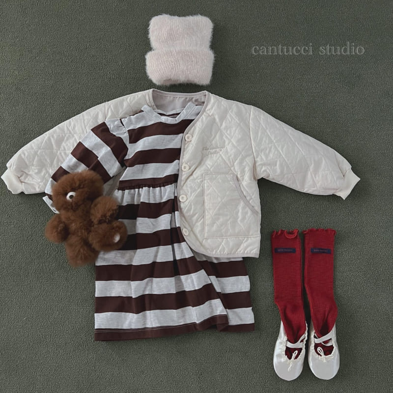 Cantucci Studio - Korean Children Fashion - #minifashionista - Bboddo Stripes One-piece - 5