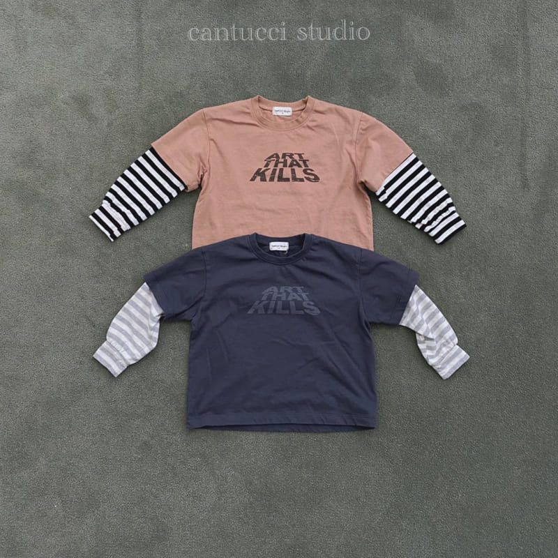 Cantucci Studio - Korean Children Fashion - #todddlerfashion - Art Layered Tee - 2