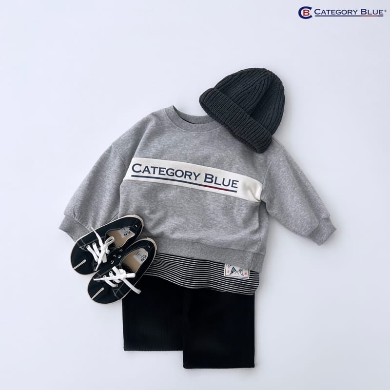 Category Blue - Korean Children Fashion - #littlefashionista - Logo Sweatshirt - 7