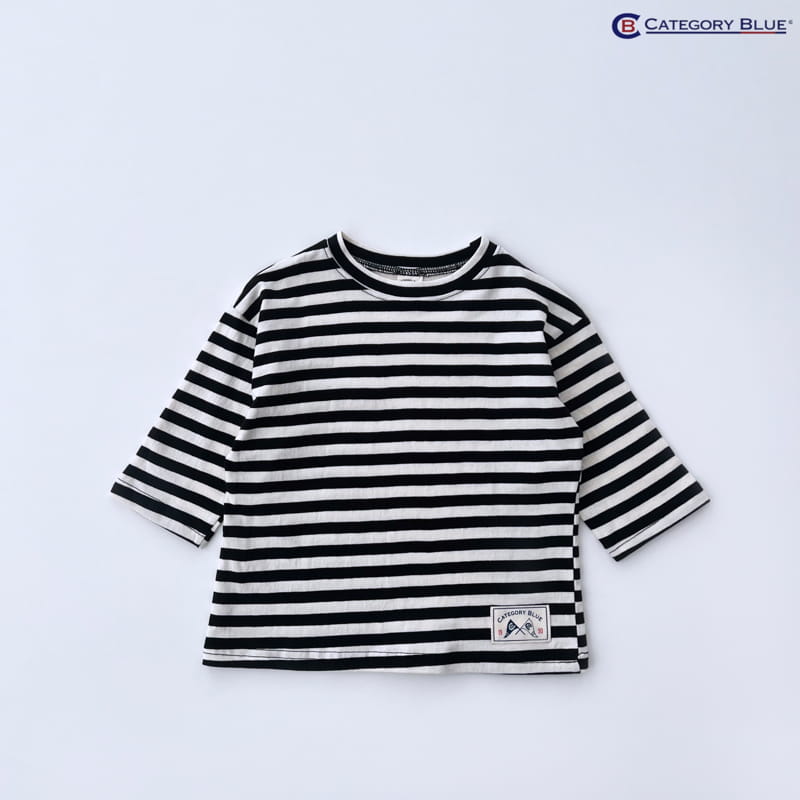 Category Blue - Korean Children Fashion - #todddlerfashion - Stripes Tee - 6