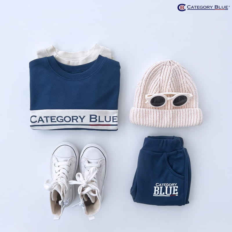 Category Blue - Korean Children Fashion - #toddlerclothing - Logo Sweatshirt - 12