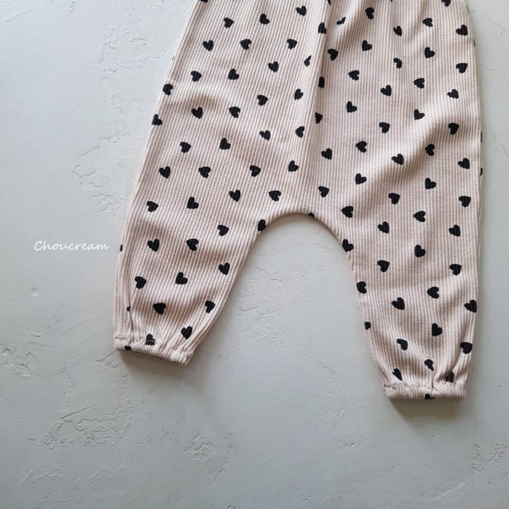 Choucream - Korean Baby Fashion - #babyboutique - Heart Overalls - 3