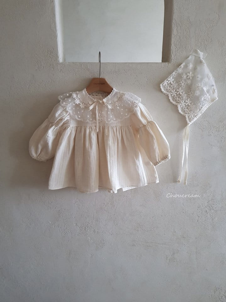 Choucream - Korean Baby Fashion - #babyboutique - Lace Collar Cape - 7