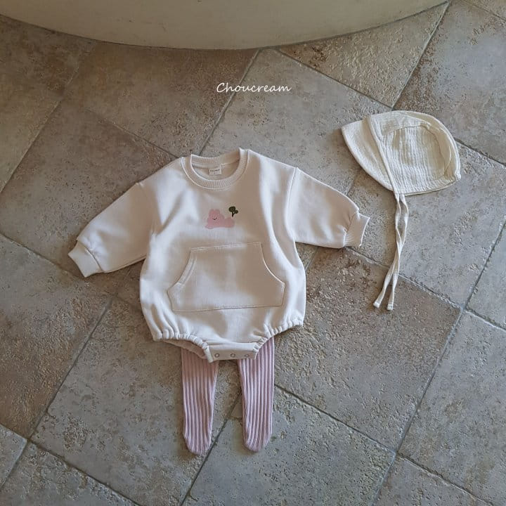 Choucream - Korean Baby Fashion - #babyboutiqueclothing - Rabbit Sweatshirt Bodysuit - 2