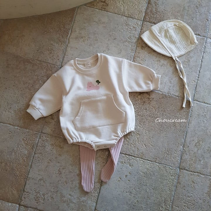 Choucream - Korean Baby Fashion - #babyclothing - Rabbit Sweatshirt Bodysuit - 3