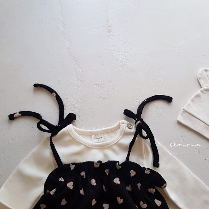 Choucream - Korean Baby Fashion - #babyoninstagram - Heart Overalls - 10