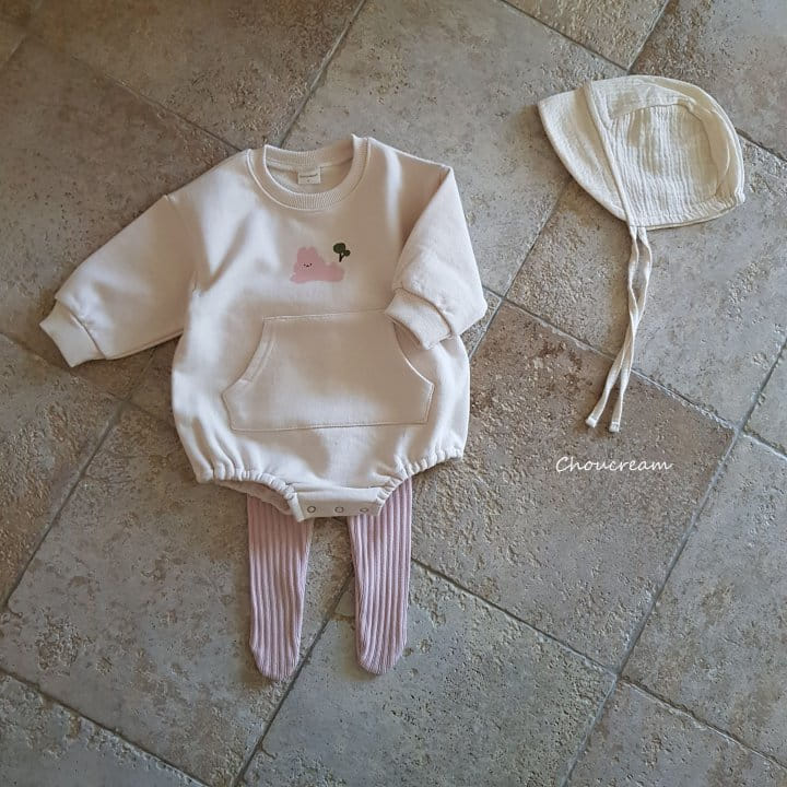 Choucream - Korean Baby Fashion - #babyoninstagram - Rabbit Sweatshirt Bodysuit - 8