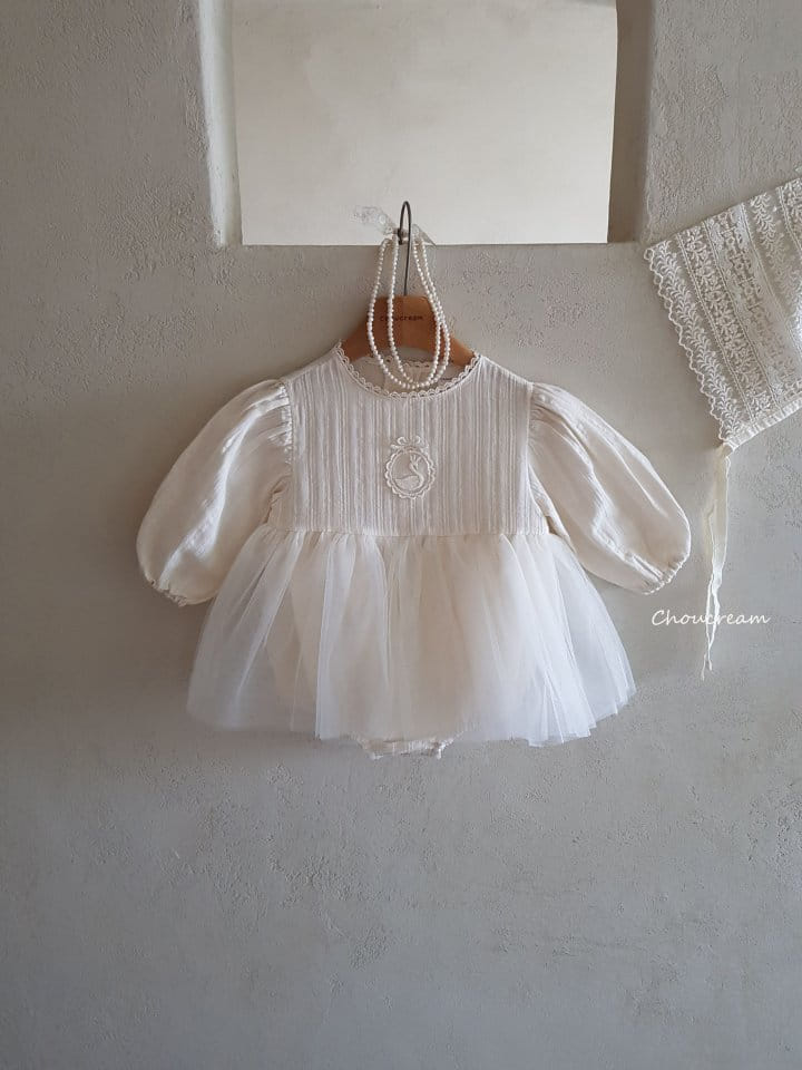 Choucream - Korean Baby Fashion - #babyoninstagram - Swan One-piece Bodysuit