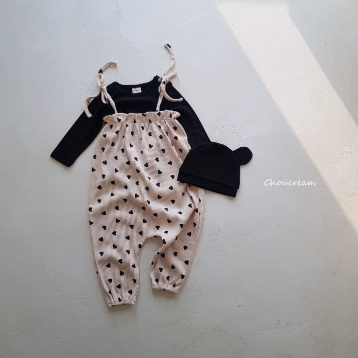 Choucream - Korean Baby Fashion - #babyootd - Heart Overalls - 11