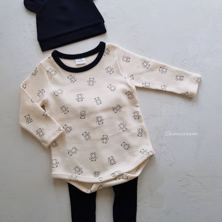 Choucream - Korean Baby Fashion - #babyootd - Mini Bear Bodysuit - 5