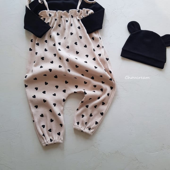 Choucream - Korean Baby Fashion - #babyoutfit - Heart Overalls - 12