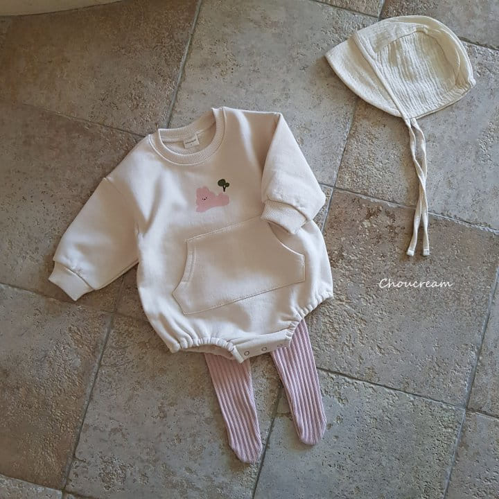 Choucream - Korean Baby Fashion - #babyoutfit - Rabbit Sweatshirt Bodysuit - 10