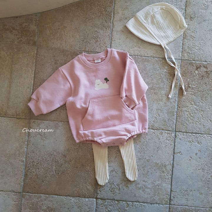 Choucream - Korean Baby Fashion - #babyoutfit - Rabbit Sweatshirt Bodysuit - 11