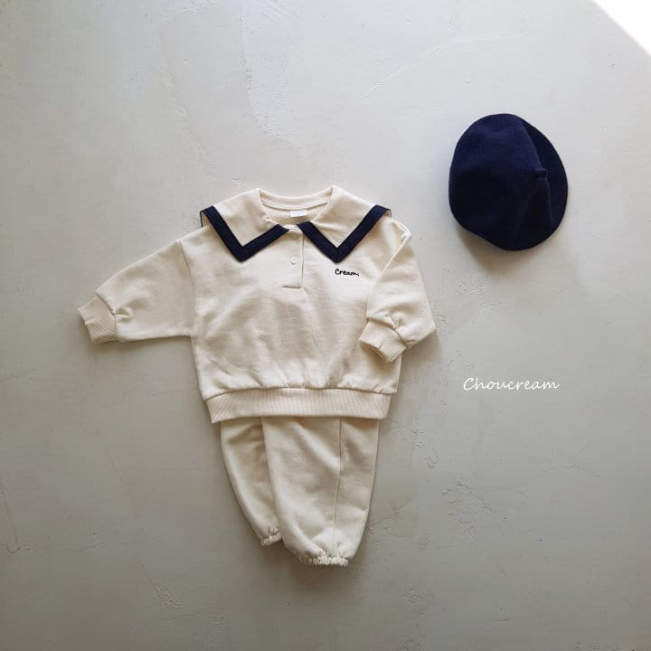 Choucream - Korean Baby Fashion - #babyoutfit - Sailor Top Bottom Set