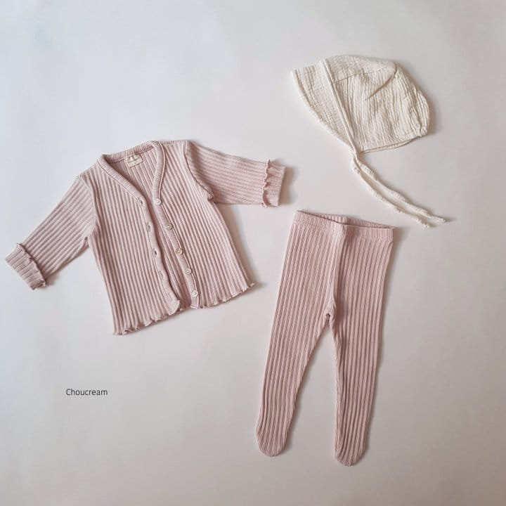 Choucream - Korean Baby Fashion - #babyoutfit - Bebe Rib Cardigan - 7