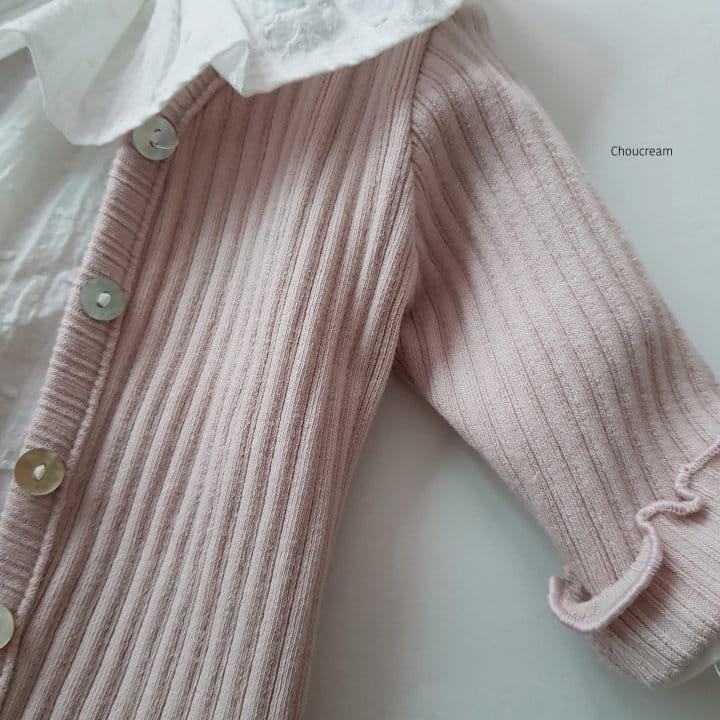 Choucream - Korean Baby Fashion - #babyoutfit - Bebe Rib Cardigan - 8