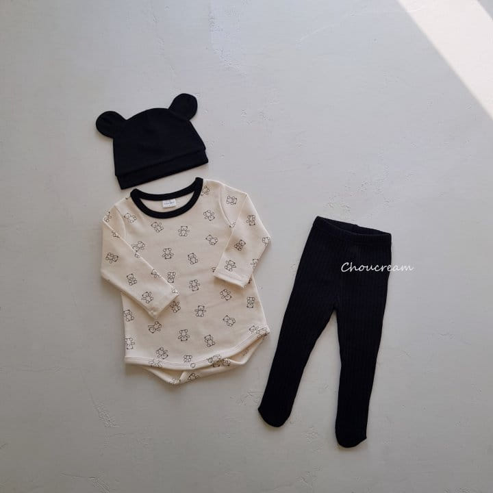 Choucream - Korean Baby Fashion - #babyoutfit - Mini Bear Bodysuit - 6