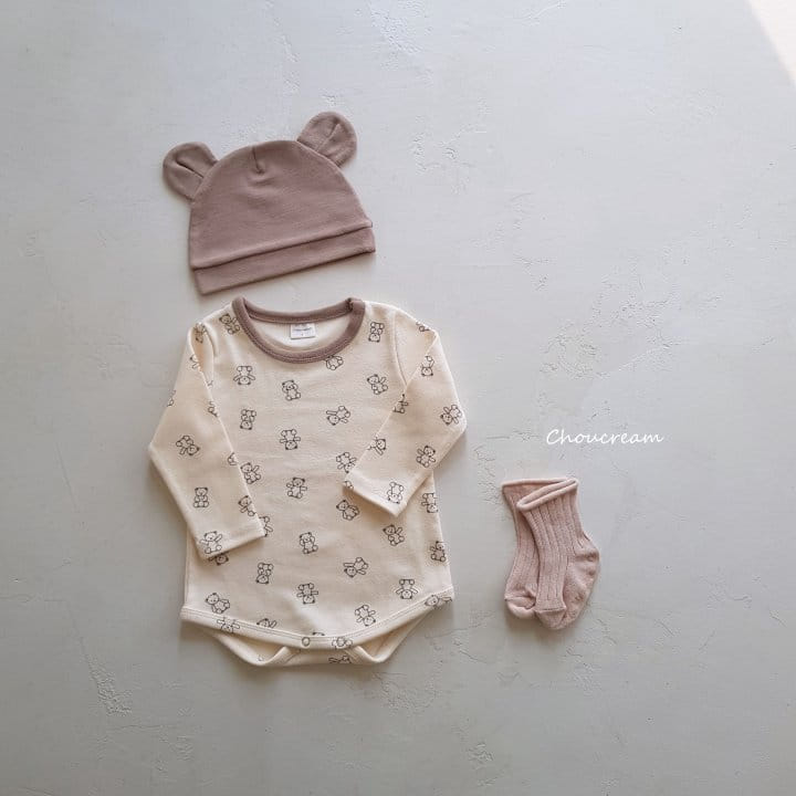 Choucream - Korean Baby Fashion - #babyoutfit - Mini Bear Bodysuit - 7