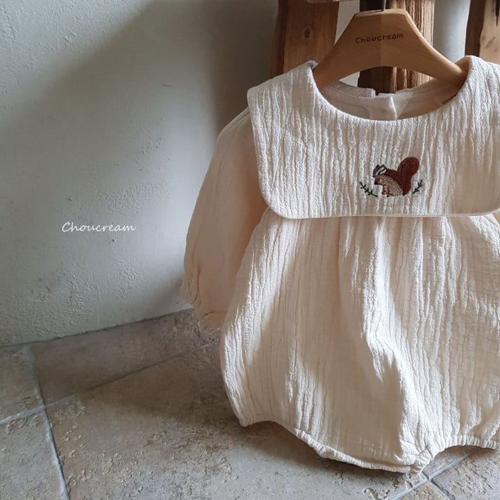 Choucream - Korean Baby Fashion - #babyoutfit - Squirrel Bodysuit - 8