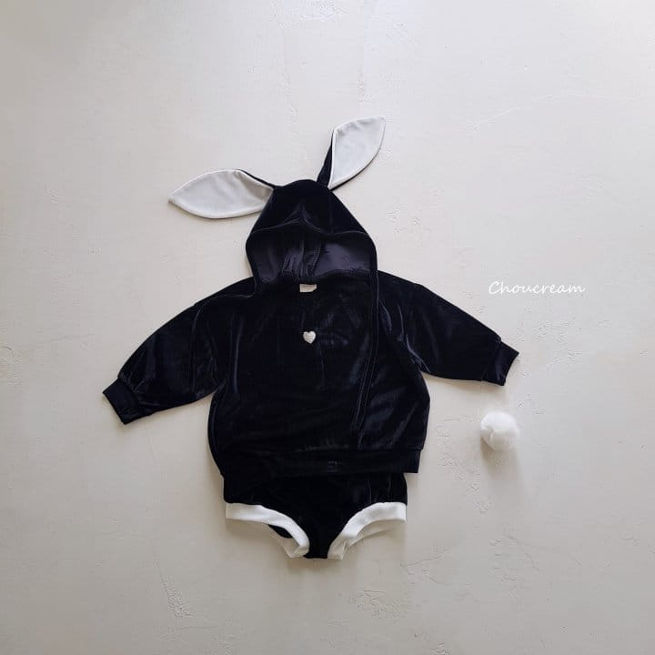 Choucream - Korean Baby Fashion - #babywear - Velvet Rabbit Set