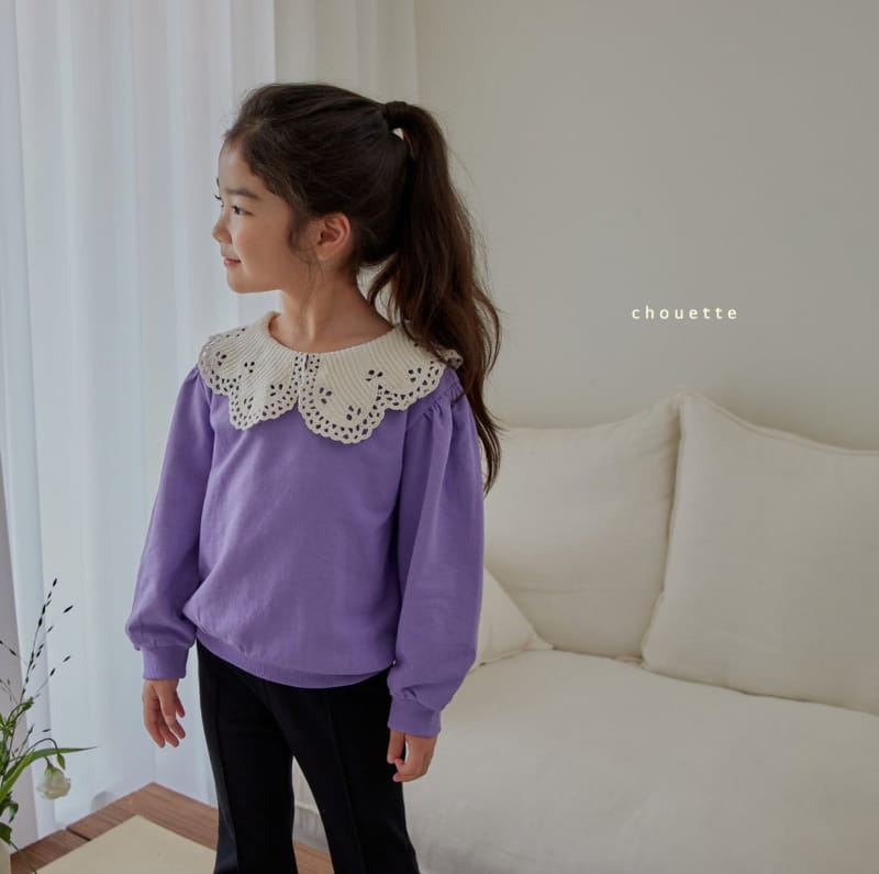 Chouette - Korean Children Fashion - #Kfashion4kids - Knit Collar Sweatshirt - 7