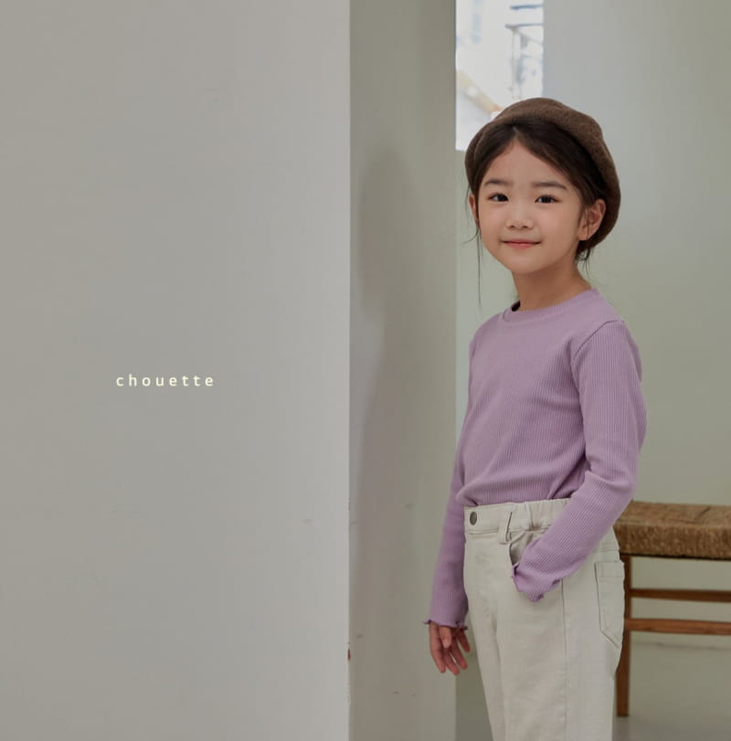 Chouette - Korean Children Fashion - #childofig - Latte Rib Tee - 11