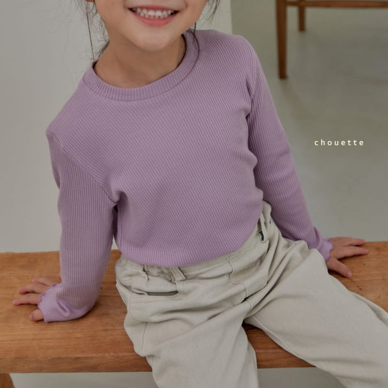 Chouette - Korean Children Fashion - #childofig - Latte Rib Tee - 12