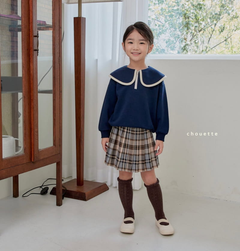 Chouette - Korean Children Fashion - #childofig - Mocha Check Skirt - 2