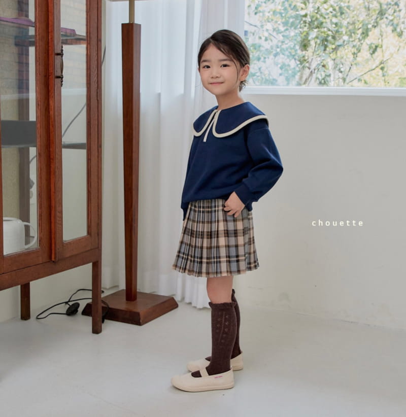 Chouette - Korean Children Fashion - #childrensboutique - Mocha Check Skirt - 3