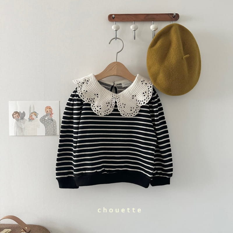 Chouette - Korean Children Fashion - #designkidswear - Knit Collar Sweatshirt