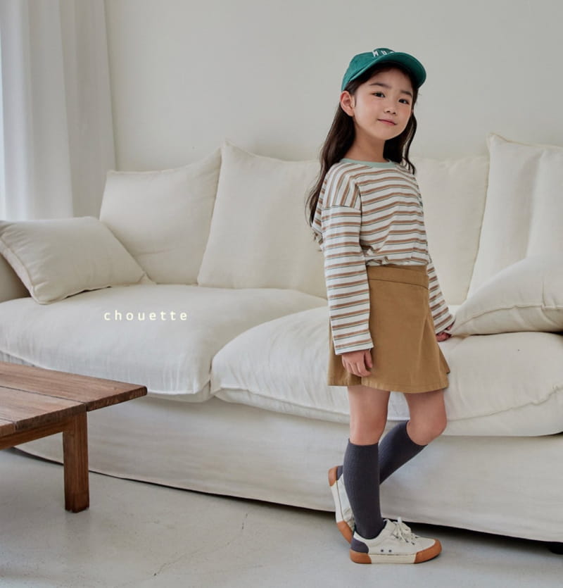 Chouette - Korean Children Fashion - #designkidswear - Squirrel Stripes Tee - 8