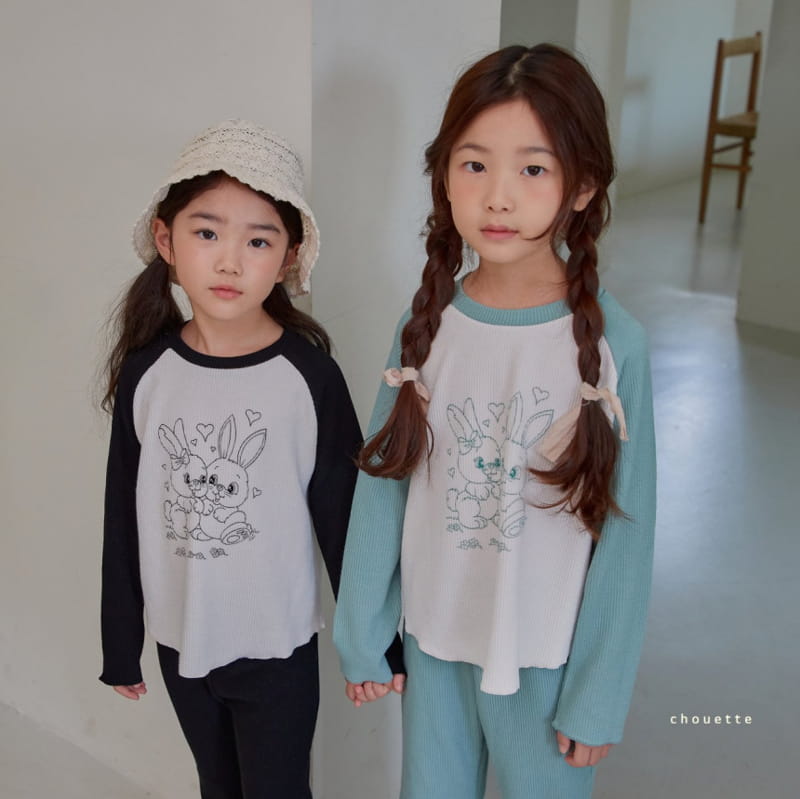 Chouette - Korean Children Fashion - #discoveringself - Bunny Top Bottom Set - 10