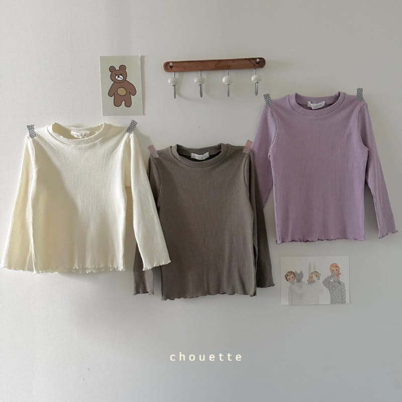 Chouette - Korean Children Fashion - #discoveringself - Latte Rib Tee