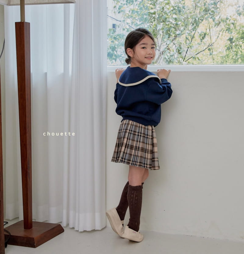 Chouette - Korean Children Fashion - #discoveringself - Mocha Check Skirt - 5