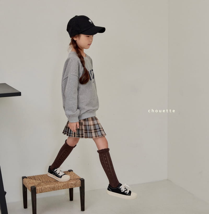 Chouette - Korean Children Fashion - #kidzfashiontrend - Mocha Check Skirt - 9