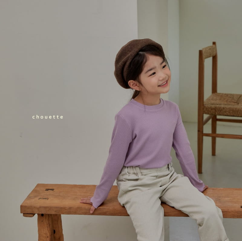 Chouette - Korean Children Fashion - #minifashionista - Latte Rib Tee - 9