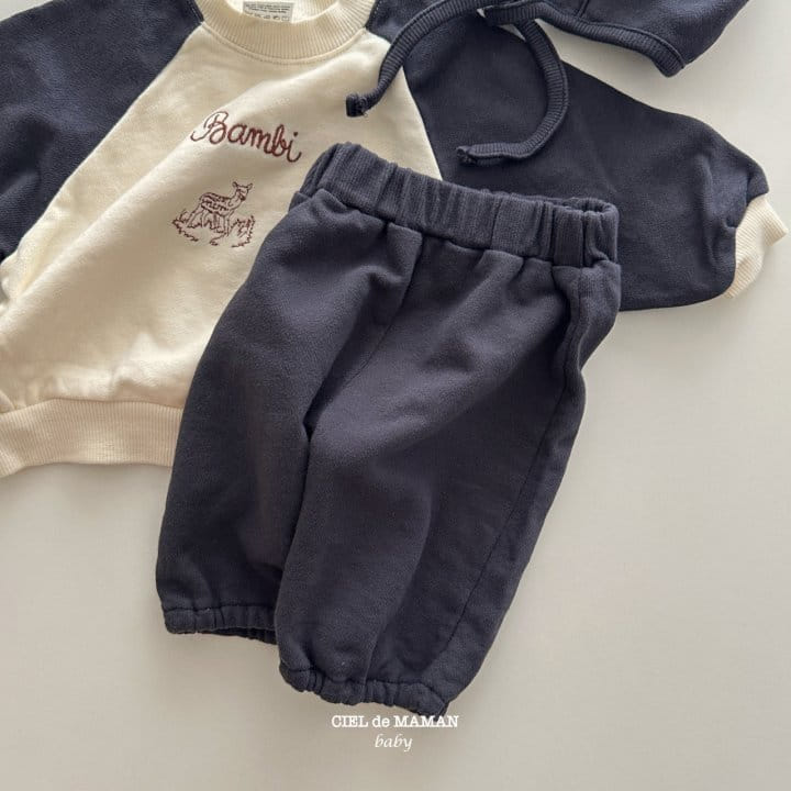 Ciel De Maman - Korean Baby Fashion - #babyoutfit - Bambi Top Bottom Set - 8